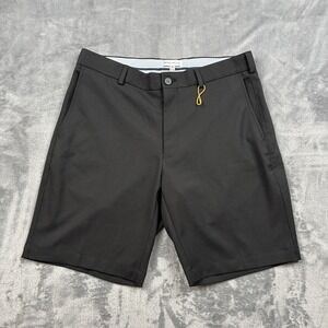 Peter Millar Crown Sport Performance Shorts Salem Mens Size 32 Golfing Black New